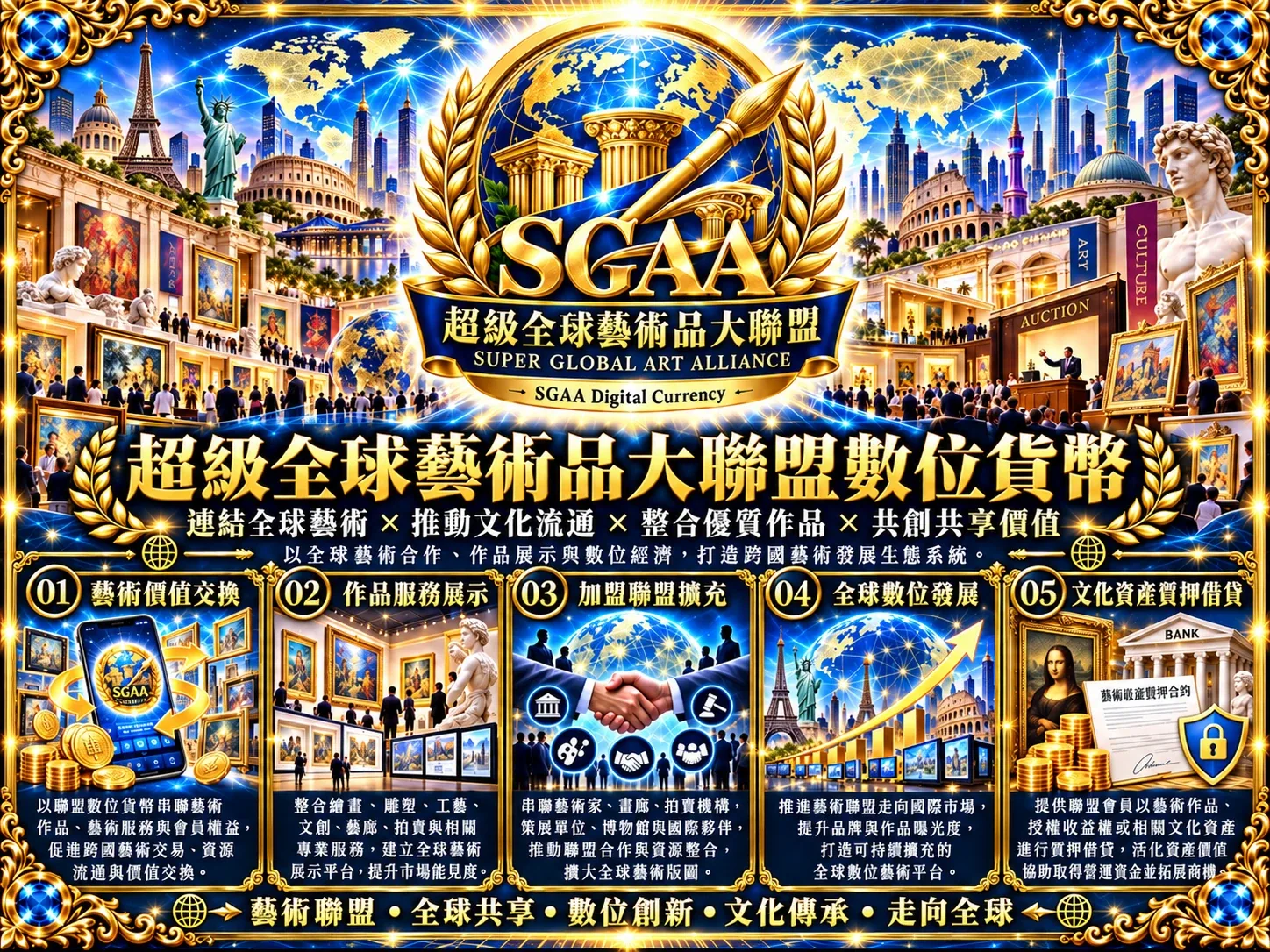 超級全球藝術品大聯盟官方主視覺