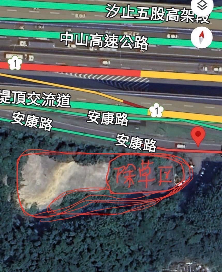 新店基地道路位置示意圖
